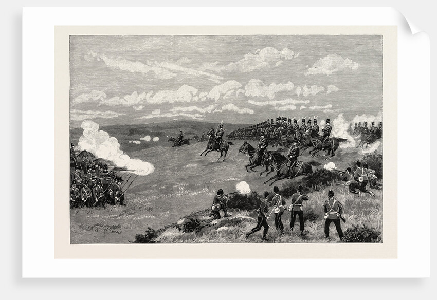 Military Manoeuvres at Aldershot: A Sham Fight: Squares against Cavalry: A Repetition of Waterloo by Anonymous