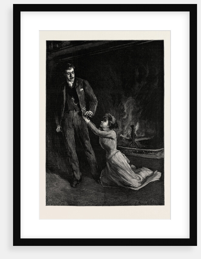 She Slid Down Upon Her Knees Beside His Foot... 'in the Name of Heaven, Forgive Me!' She Whispered by Anonymous