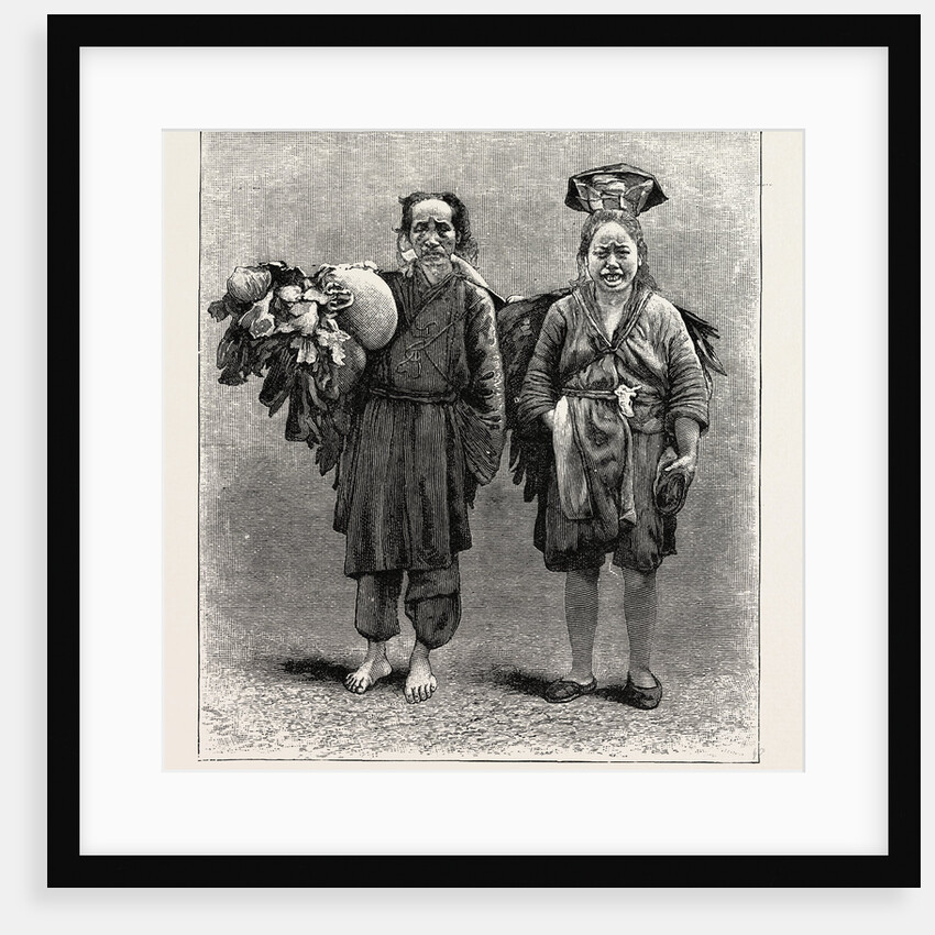 Man and Woman of the Ju Tribe, a Tribe of Mountaineers in the Interior of China. by Anonymous