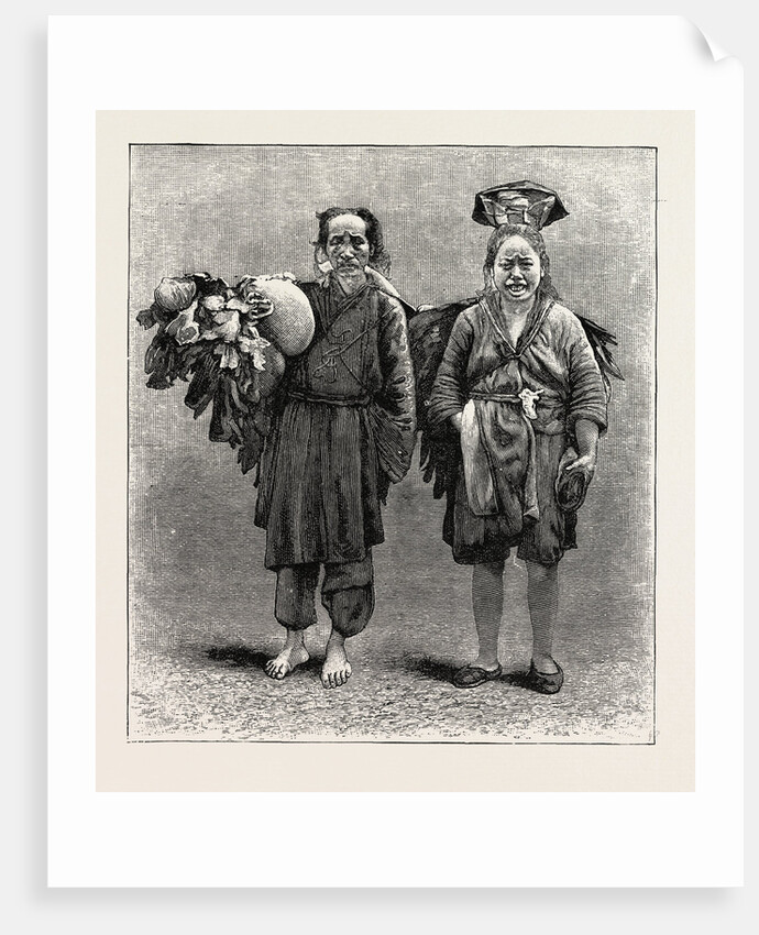 Man and Woman of the Ju Tribe, a Tribe of Mountaineers in the Interior of China. by Anonymous