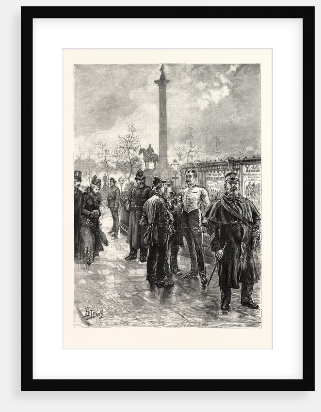 Recruiting for the Army Outside St. George's Barracks, Trafalgar Square, London by Anonymous