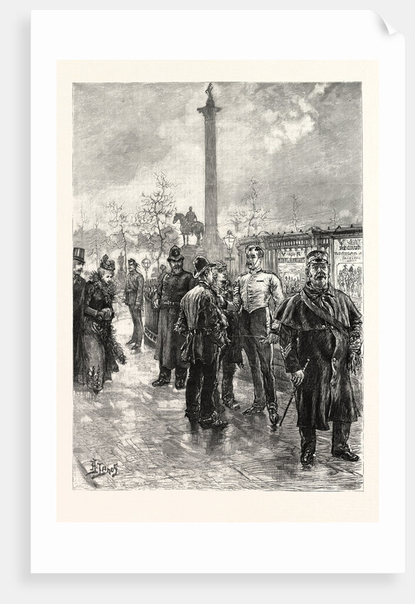 Recruiting for the Army Outside St. George's Barracks, Trafalgar Square, London by Anonymous