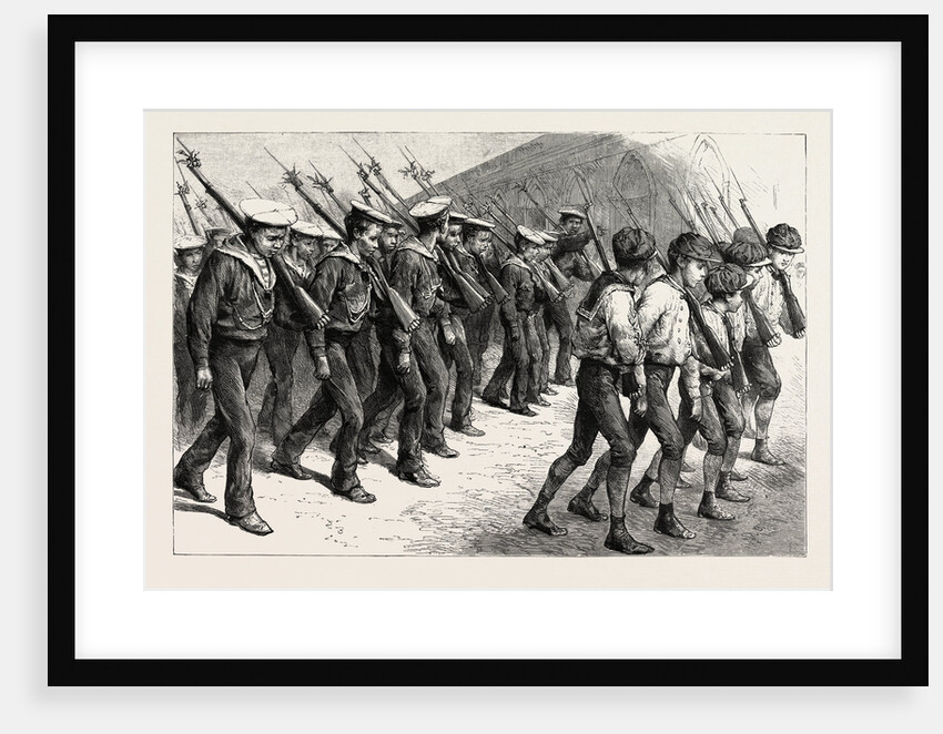 Young Brazil, Cadets Marching Through the Streets of Rio De Janeiro by Anonymous