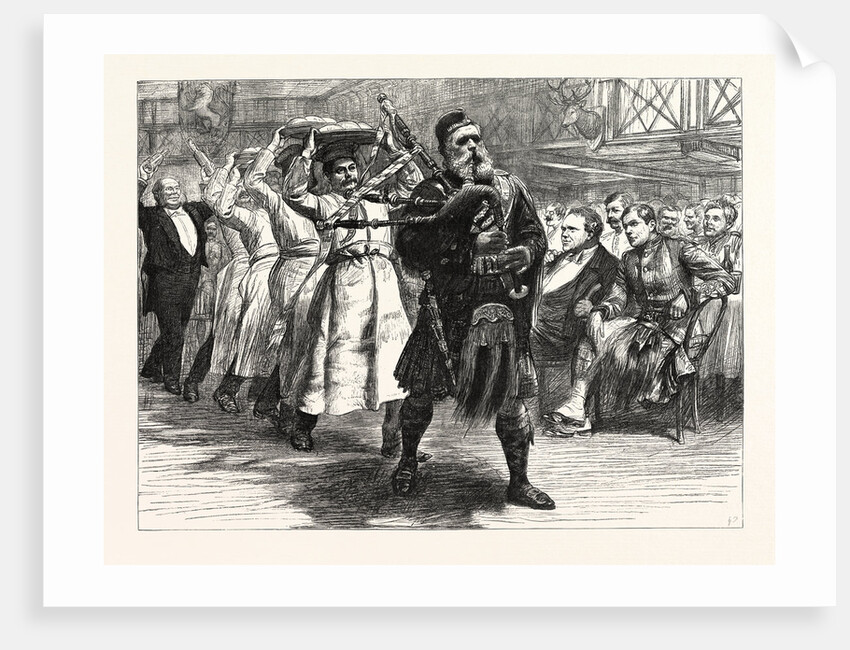 The Hallowe'En Dinner of the London Scottish Volunteers: Bringing in the Haggis by Anonymous