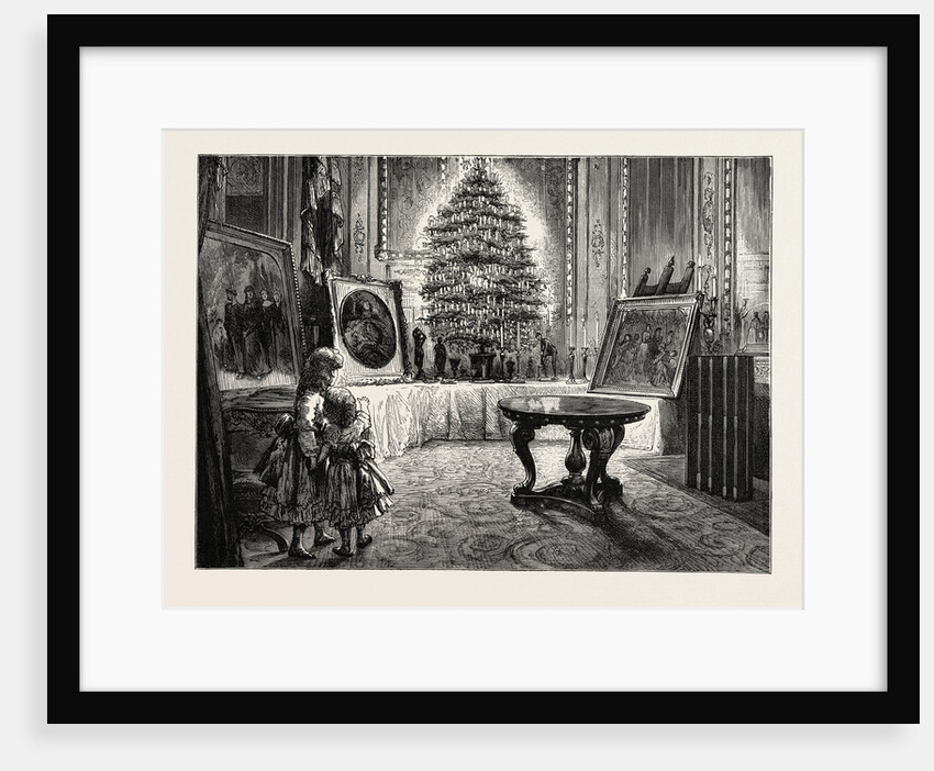 Christmas Eve at Windsor Castle, the Queen's Christmas Tree by Anonymous