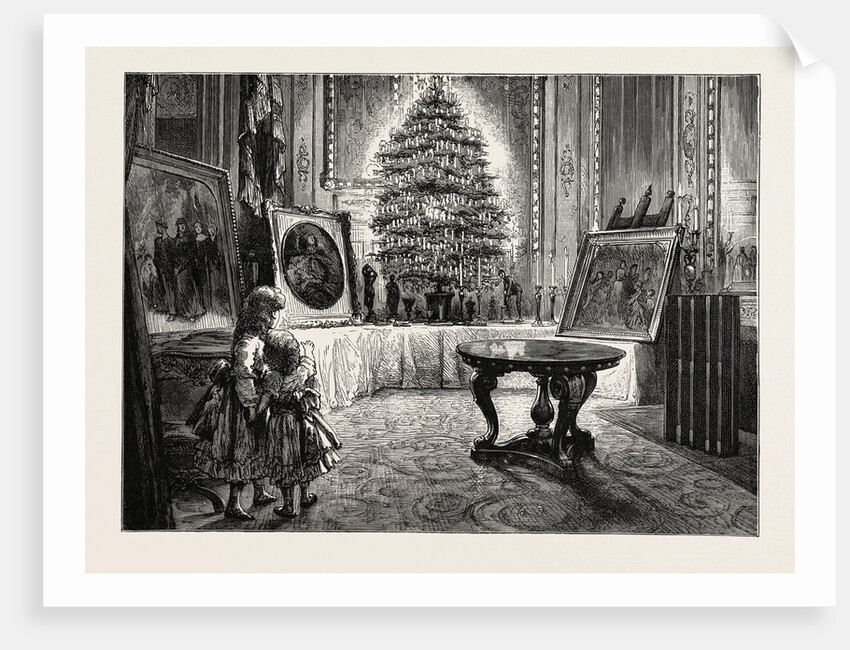 Christmas Eve at Windsor Castle, the Queen's Christmas Tree by Anonymous