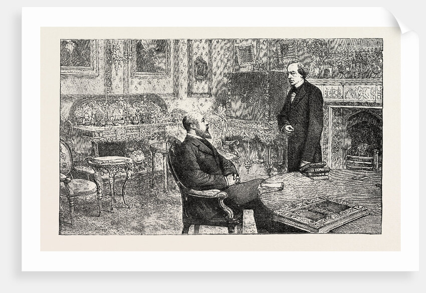 H.R.H. The Prince of Wales and Lord Beaconsfield at Hughenden Manor by Anonymous