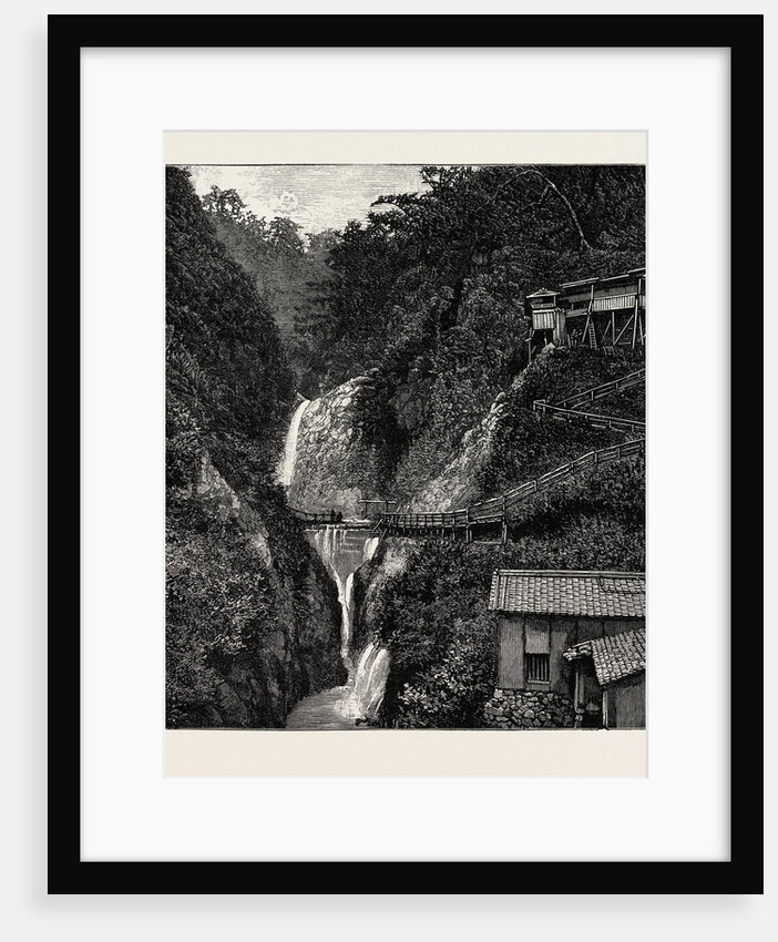 Scenes in the Towns and Districts Recently Devastated by the Earthquake in Japan: The Waterfall of Nunobiki Notaki, Kobe by Anonymous