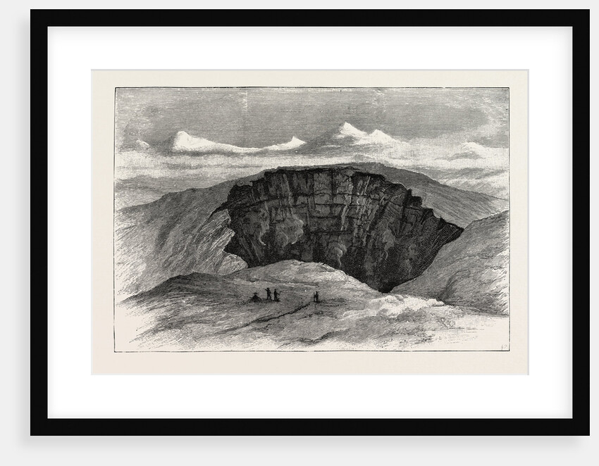 The Crater of the Active Volcano, Asamayama by Anonymous