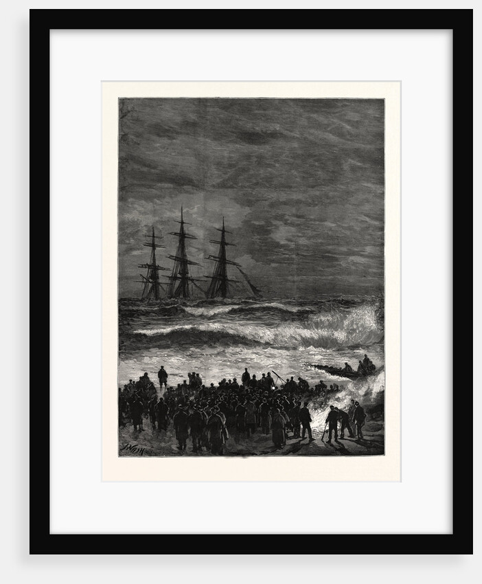 The Wreck of the Three-Masted Ship Benvenue at Sandgate by Anonymous