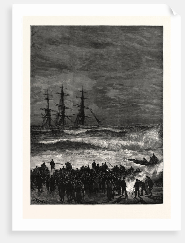 The Wreck of the Three-Masted Ship Benvenue at Sandgate by Anonymous