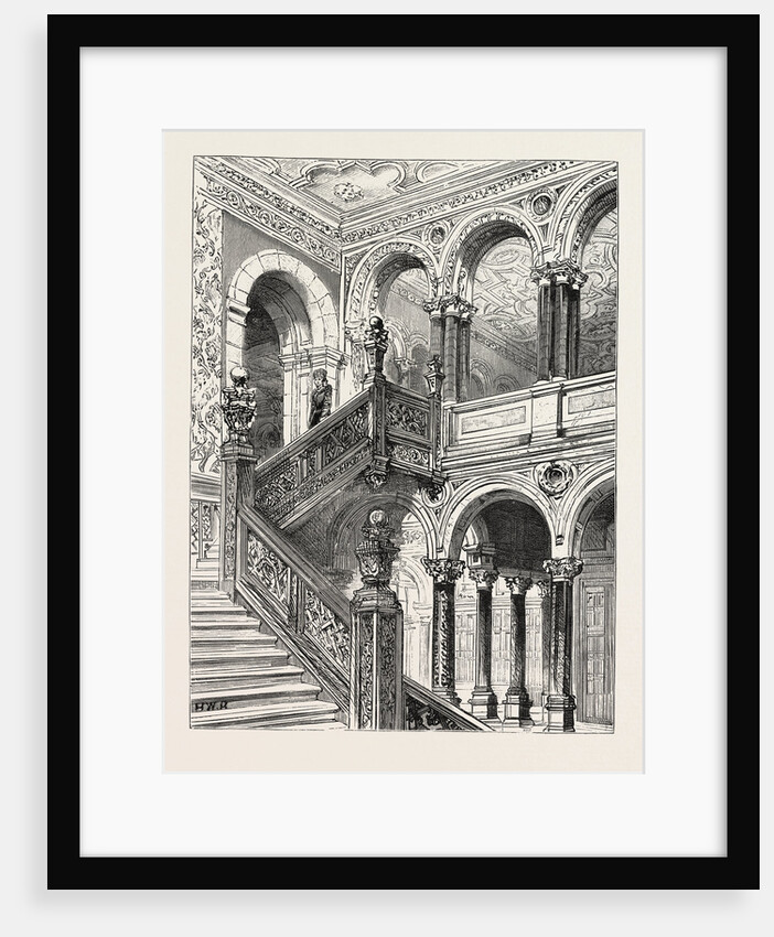 Lord Salisbury's Visit to Birmingham, Hewell Grange, the Seat of Lord Windsor, Where the Prime Minister is Staying: The Great Staircase by Anonymous
