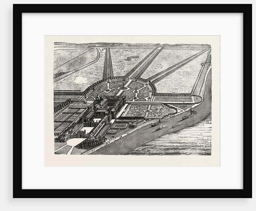 Bird's-Eye View of Hampton Court As Finished by William III by Anonymous