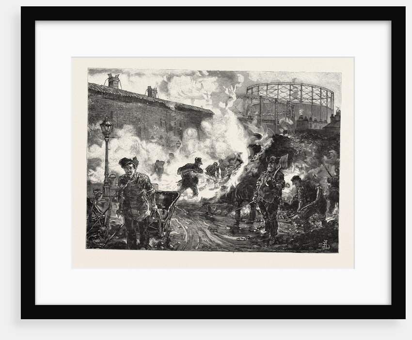 The London Gas Supply: The Coke Ground, with Gas-Holders in the Rear by Anonymous