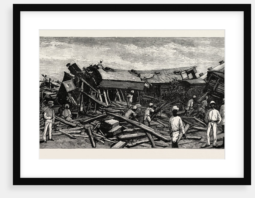 The Accident Near Nagpur on the Great Indian Peninsula Railway: The Wreck of the Leading Engine is Shown Lying Upon Its Side by Anonymous
