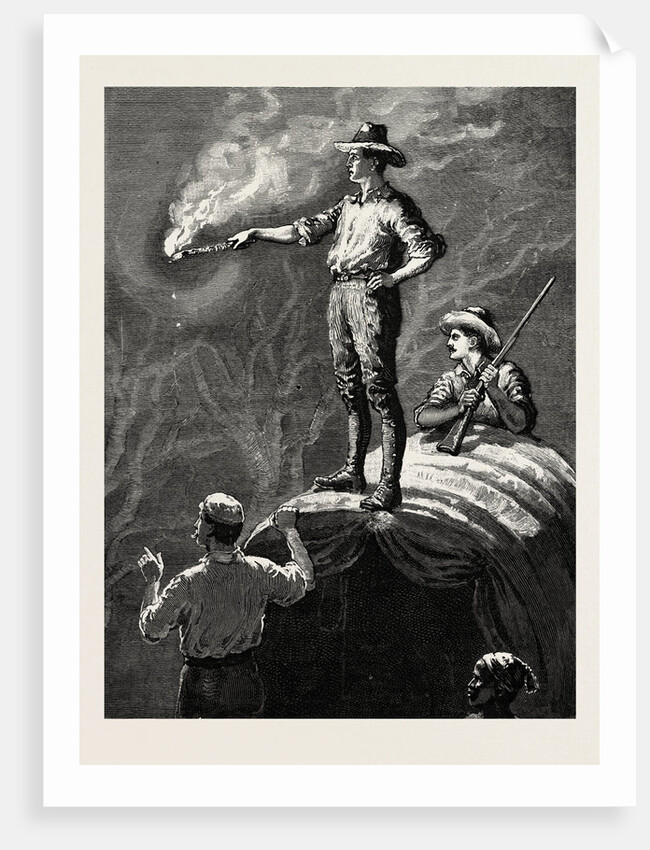 Lord Randolph Churchill in South Africa, Signalling for Lost Friends in the Bush by Anonymous