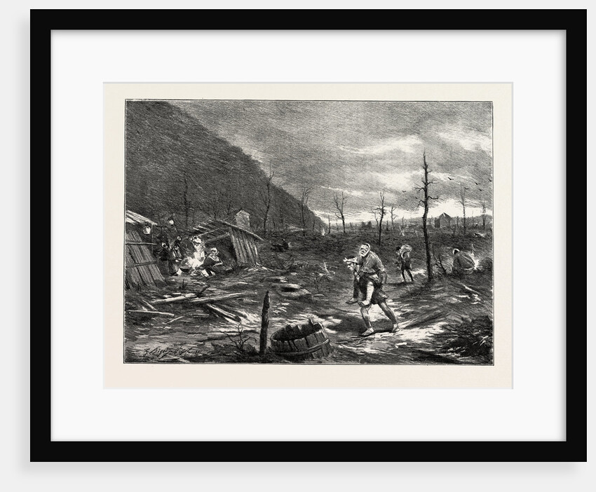 The Great Earthquake in Japan, the Scene of the Disaster: Part of the Town of Gifu, Burned Down after the Earthquake, 4763 Houses Being Destroyed by Anonymous