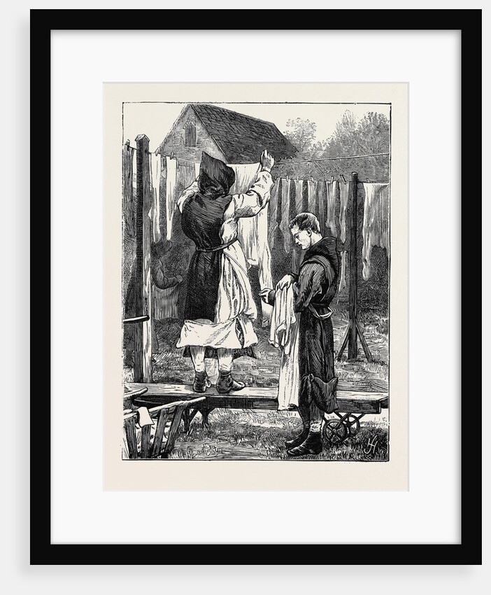 Monastic Life in England: Hanging Out the Clothes by Anonymous
