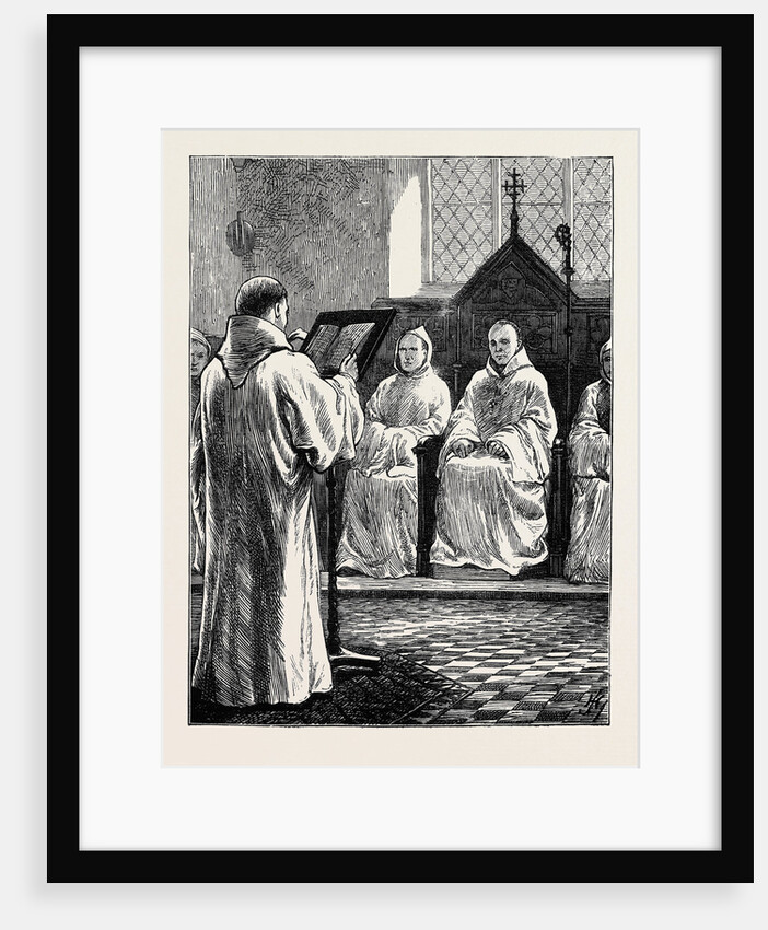 Monastic Life in England: The Abbot in Chapter by Anonymous