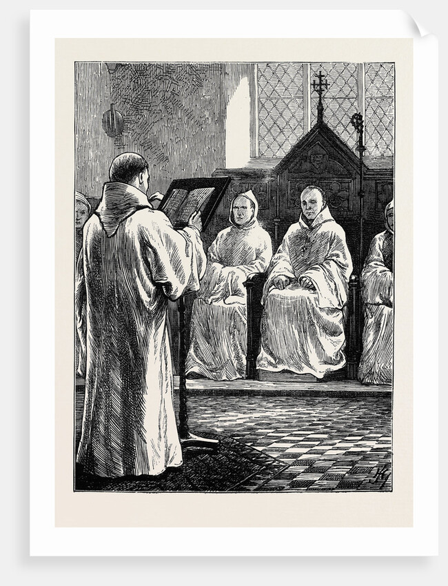 Monastic Life in England: The Abbot in Chapter by Anonymous