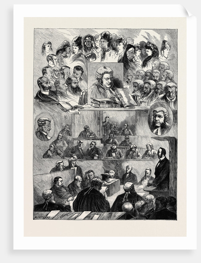 The Tichborne Case: Sketches of Heads in Court, Australia by Anonymous