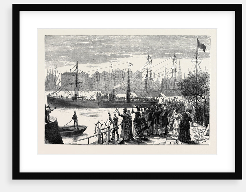 The Search for Dr. Livingstone: The Abydos Leaving the London Docks by Anonymous