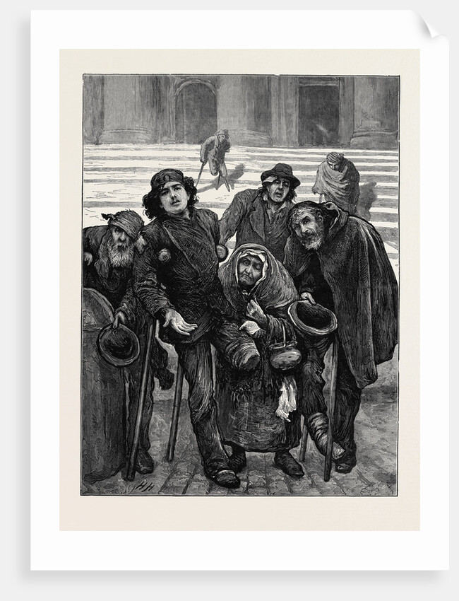 Rome: The Steps of St. Peter's, Per Carità, Signori, Italy by Anonymous