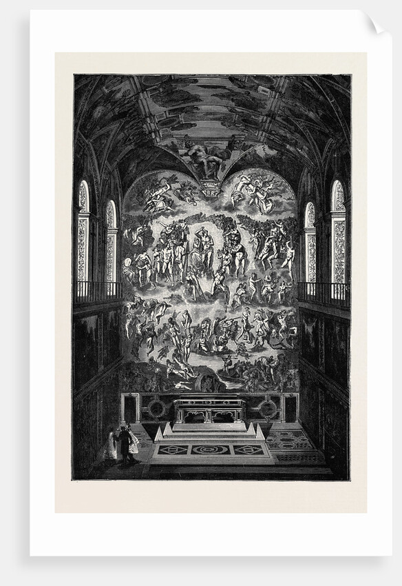 Rome: the Last Judgment, in the Sistine Chapel, Italy by Anonymous