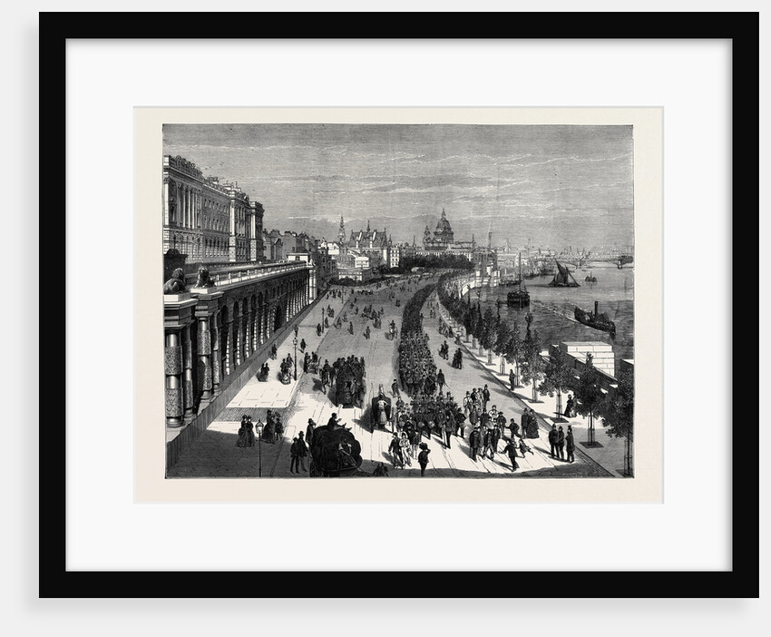 The Thames Embankment, Looking Towards St. Paul's, London by Anonymous
