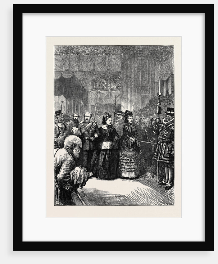 Inside St. Paul's: The Royal Procession Passing Up the Nave by Anonymous