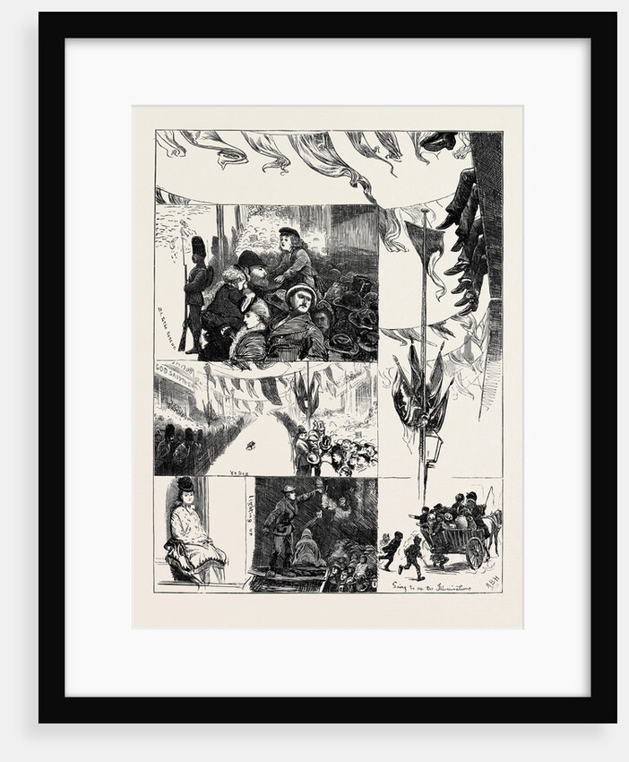 Sketches on Thanksgiving Day, London by Anonymous