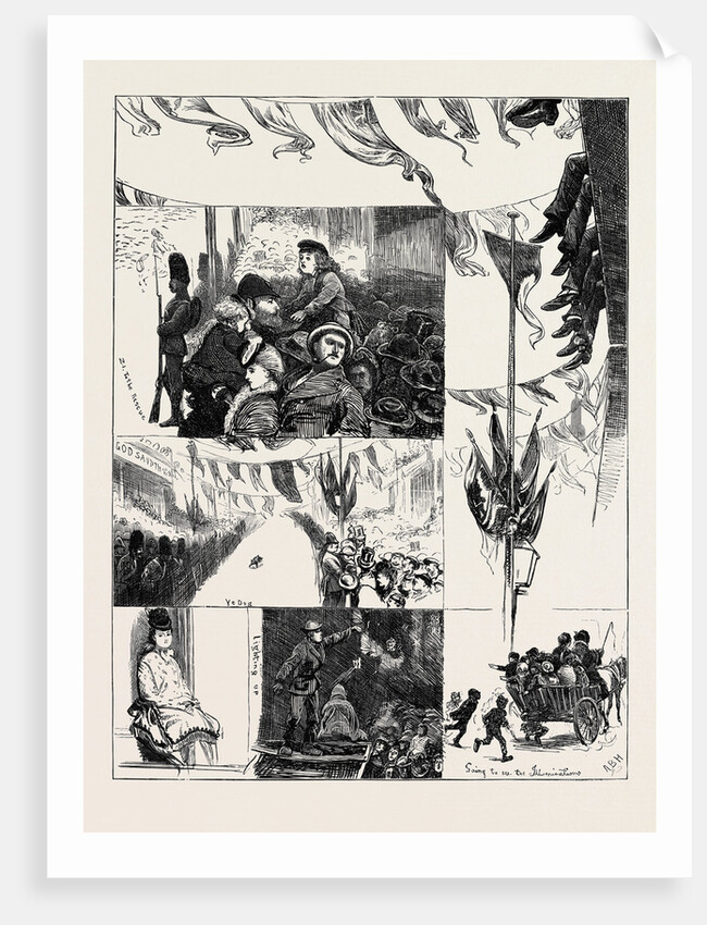 Sketches on Thanksgiving Day, London by Anonymous