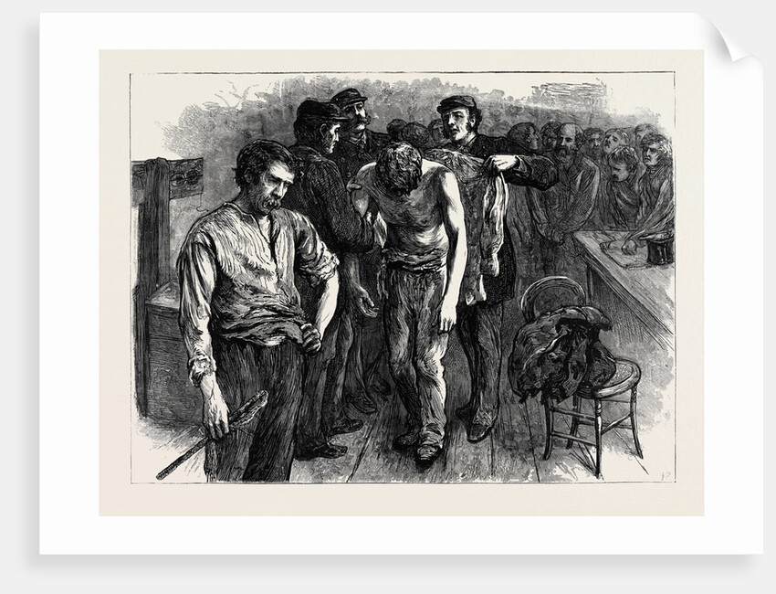 A Sketch in Newgate: The Garotter's Reward, London by Anonymous