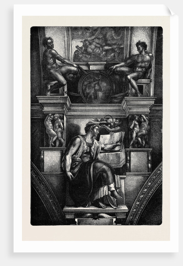 Rome: The Erythraean Sibyl, in the Sistine Chapel, Italy by Anonymous