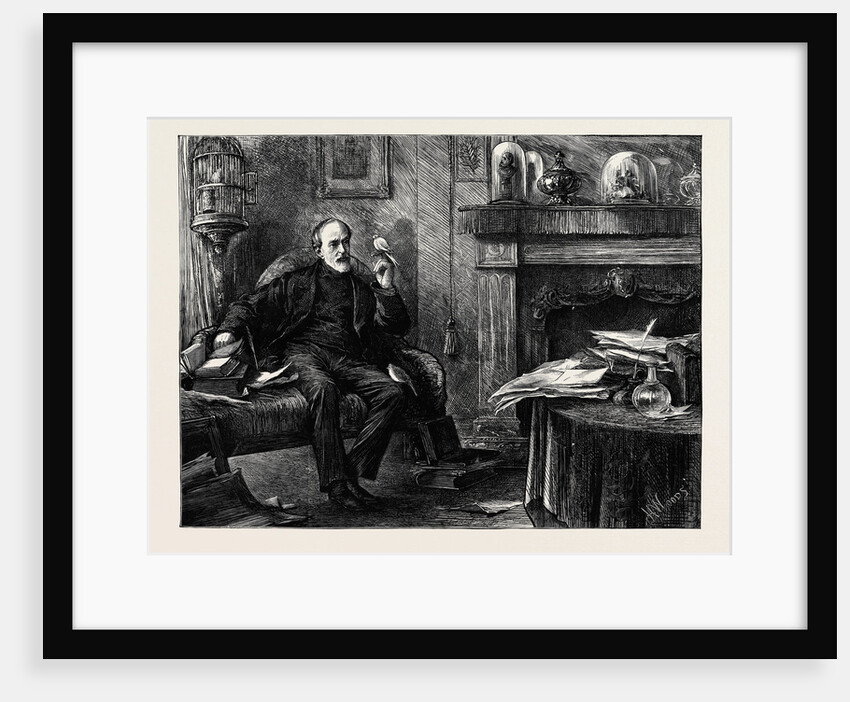 Joseph Mazzini in His Study at Brompton by Anonymous
