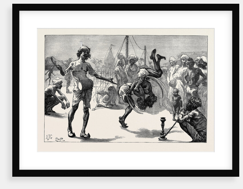 Sketches from India: Tumblers and Jugglers by Anonymous