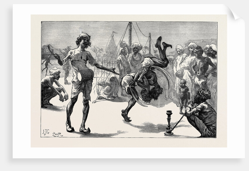 Sketches from India: Tumblers and Jugglers by Anonymous