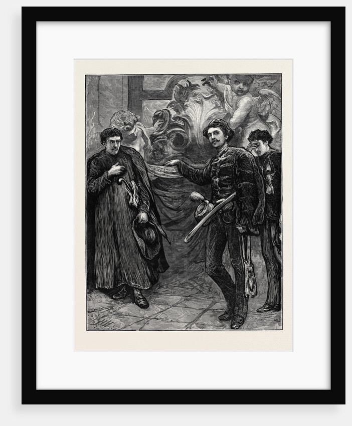 Rome: in Sanctuary, a Sketch Before the Holy Water Basin at St. Peter's by Anonymous