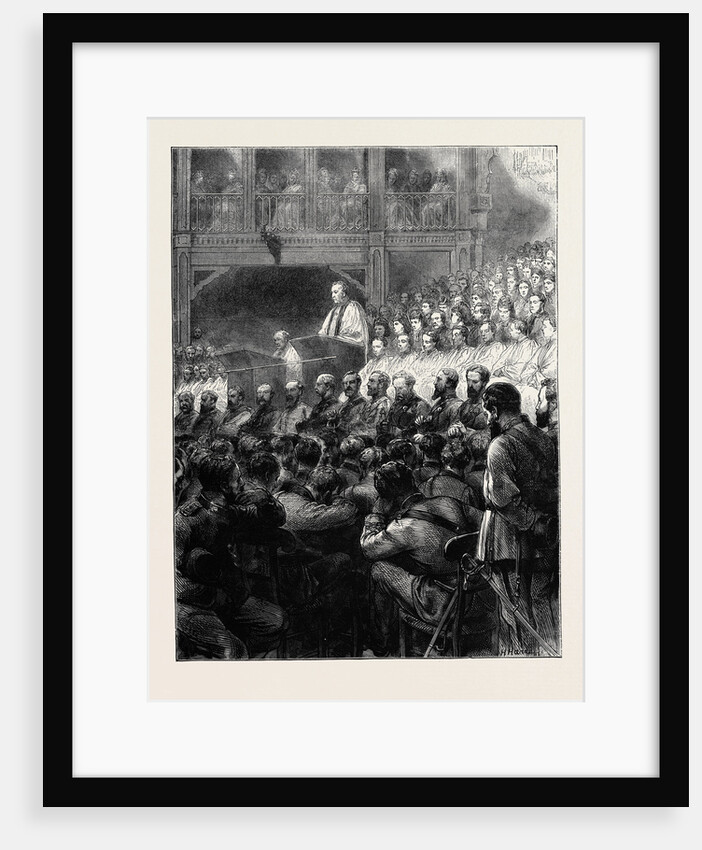 The Volunteer Review at Brighton: Divine Service in the Pavilion by Anonymous