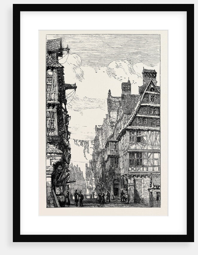 The Judengasse at Frankfort-on-the-Main, Scene of the Late Catastrophe by Anonymous