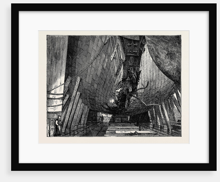 H.M.S. Lord Clyde in the Dry Dock at Malta by Anonymous