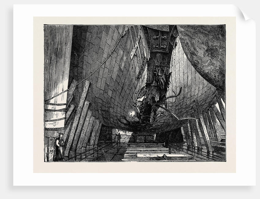 H.M.S. Lord Clyde in the Dry Dock at Malta by Anonymous