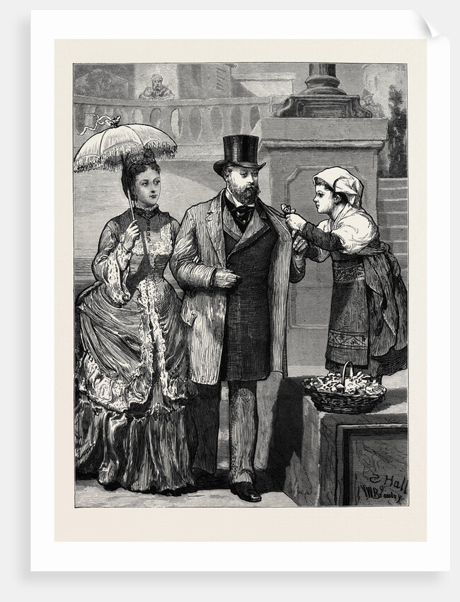 Rome: The Prince and Princess of Wales and the Importunate Flower Girl by Anonymous