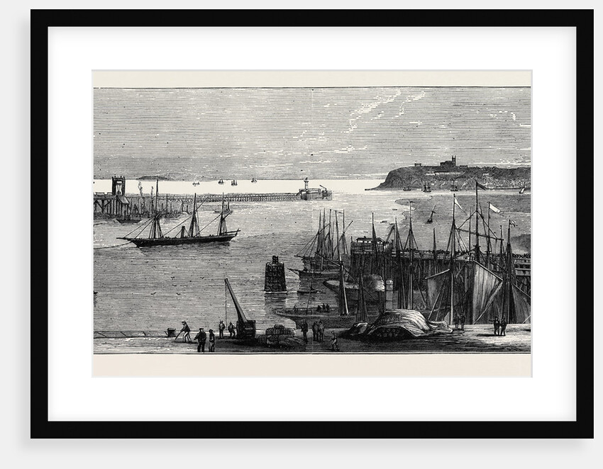 The Marriage of the Marquis of Bute, Sketches at Cardiff: The Mud Cut, Approach to the Bute Docks by Anonymous
