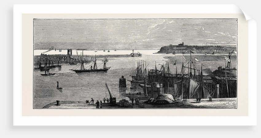 The Marriage of the Marquis of Bute, Sketches at Cardiff: The Mud Cut, Approach to the Bute Docks by Anonymous