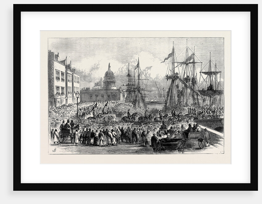The Funeral of Lord Mayo: Scene at the Custom House Quay by Anonymous