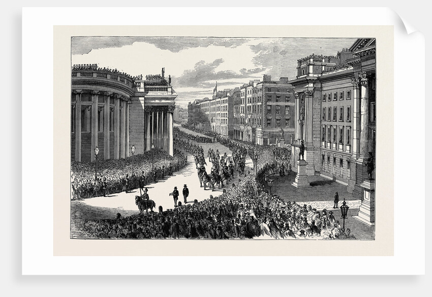 Lord Mayo's Funeral: A Sketch Near the Bank of Ireland by Anonymous