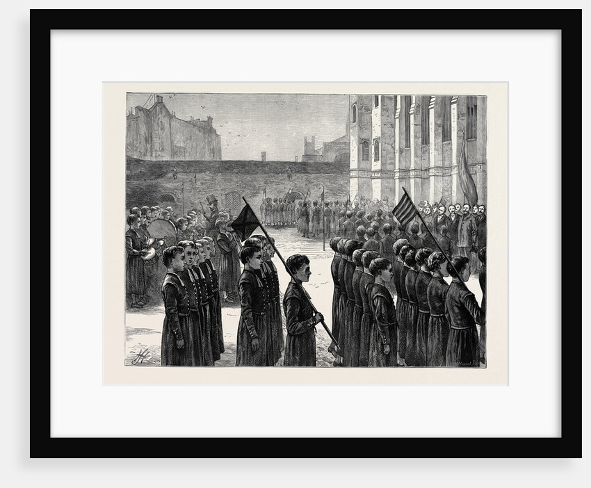 General Schenck Inspecting the Blue Coat Boys at Christ's Hospital by Anonymous