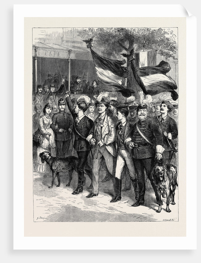 Opening of the Strasburg University: A Group of German Students by Anonymous