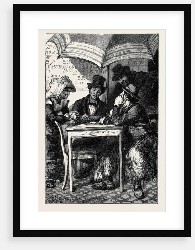 Rome: A Public Letter Writer by Anonymous